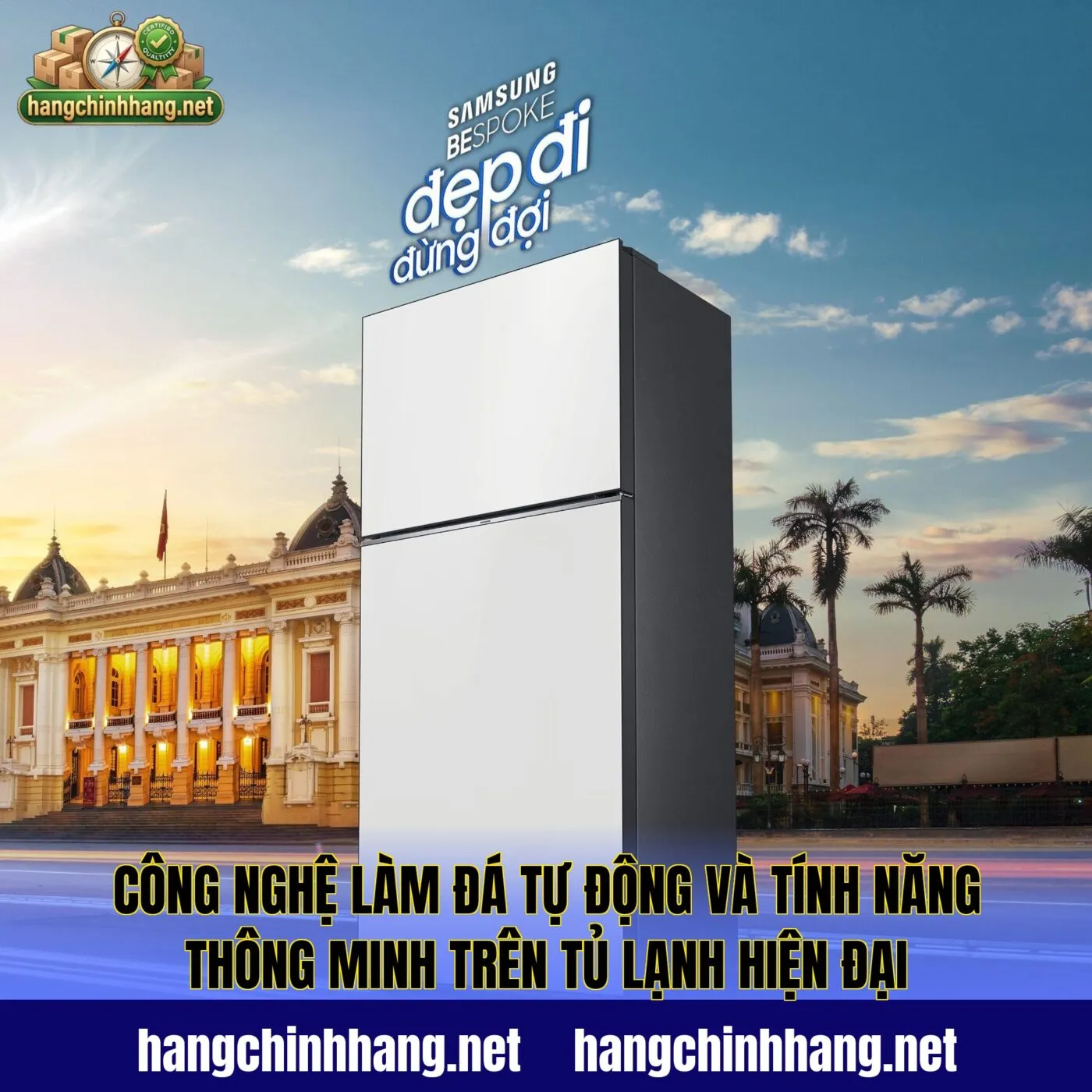 Công nghệ làm đá tự động và tính năng thông minh trên tủ lạnh hiện đại