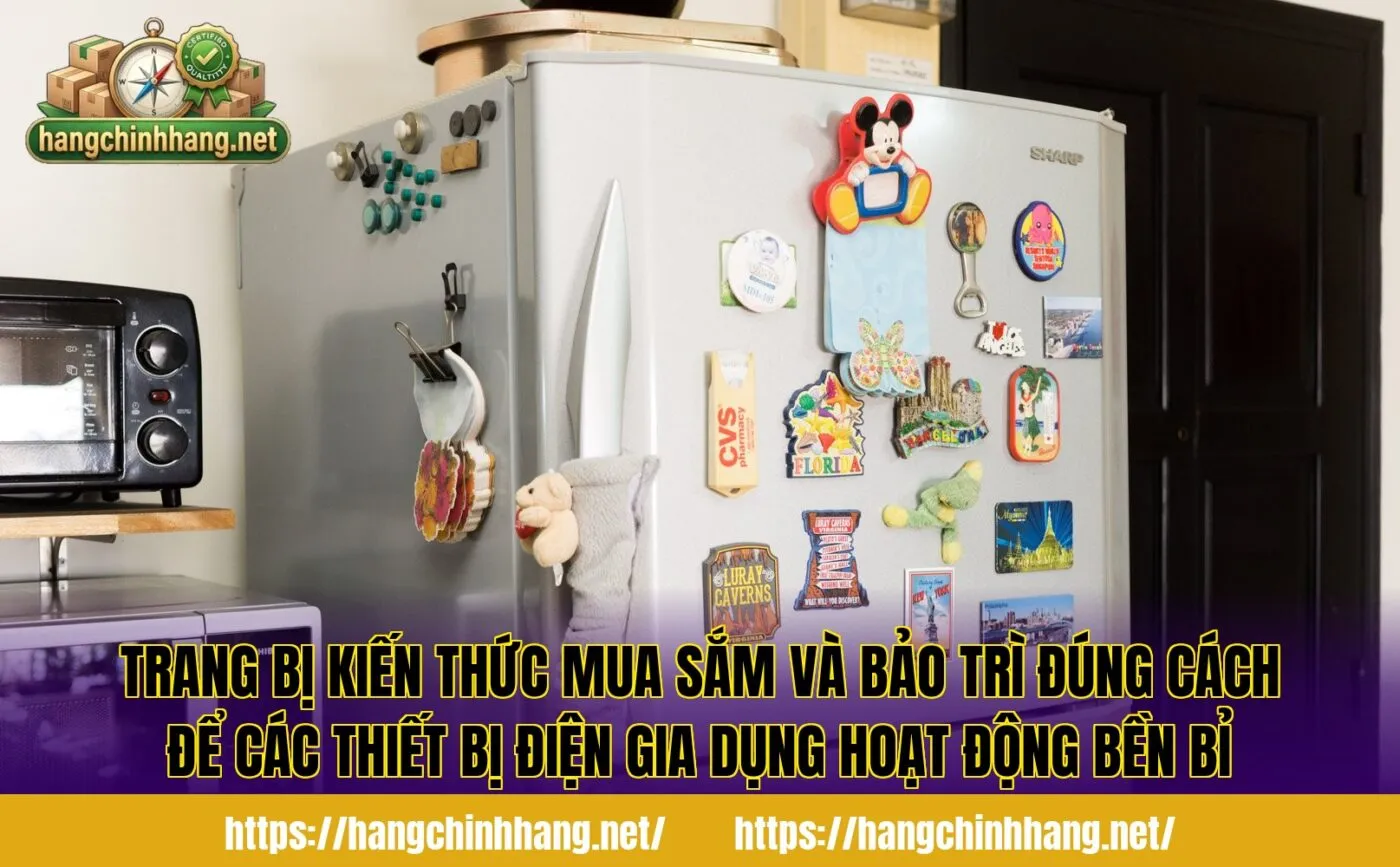 Trang bị kiến thức mua sắm và bảo trì đúng cách để các thiết bị điện gia dụng hoạt động bền bỉ