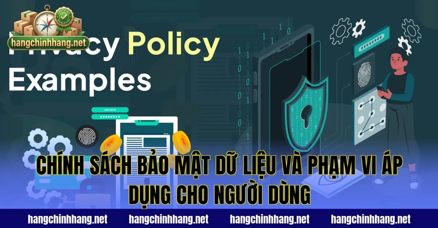 Chính sách bảo mật dữ liệu và phạm vi áp dụng cho người dùng
