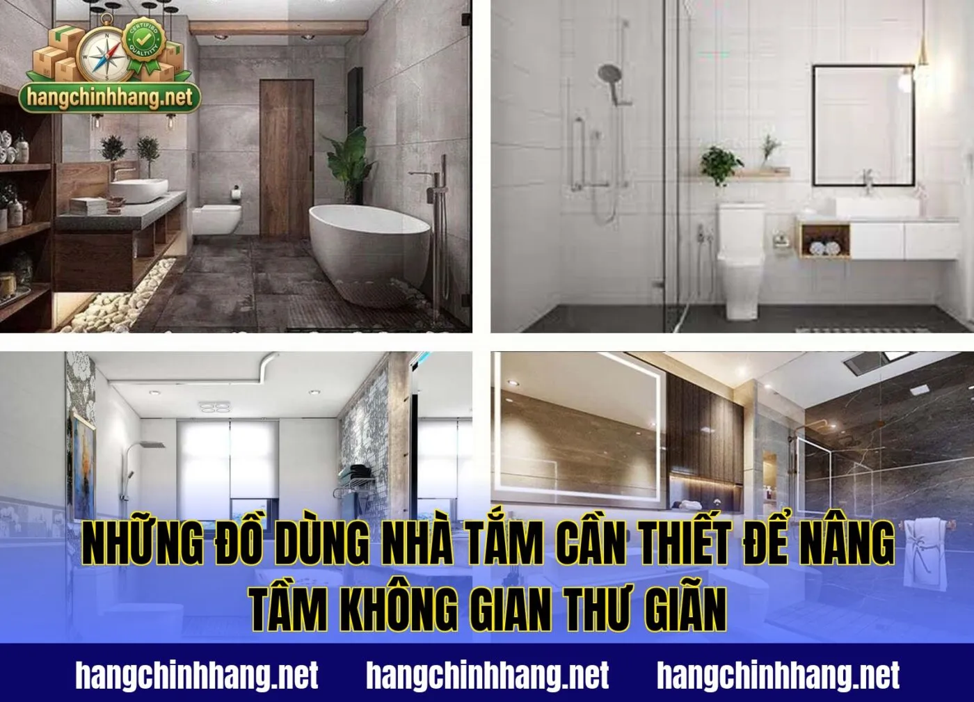 Những Đồ Dùng Nhà Tắm Cần Thiết Để Nâng Tầm Không Gian Thư Giãn