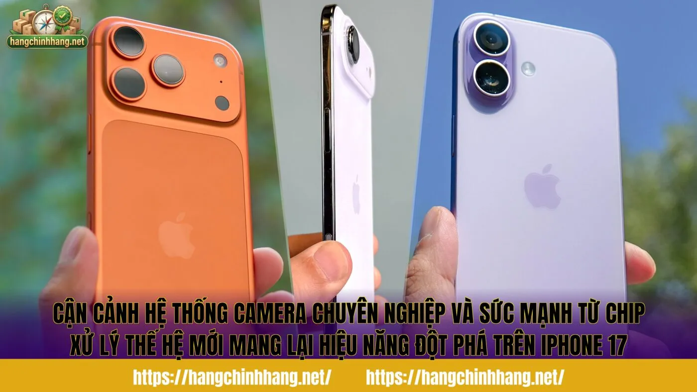 Cận cảnh hệ thống camera chuyên nghiệp và sức mạnh từ chip xử lý thế hệ mới mang lại hiệu năng đột phá trên iPhone 17