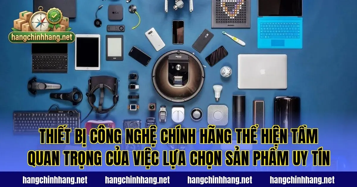 Thiết bị công nghệ chính hãng thể hiện tầm quan trọng của việc lựa chọn sản phẩm uy tín