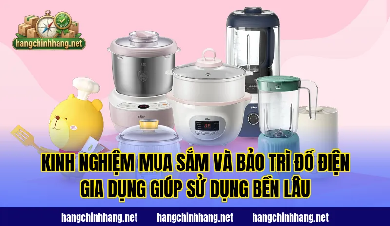 Kinh nghiệm mua sắm và bảo trì đồ điện gia dụng giúp sử dụng bền lâu