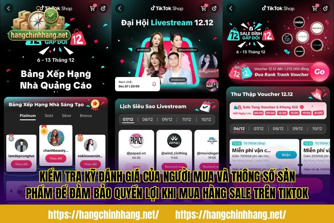 Kiểm tra kỹ đánh giá của người mua và thông số sản phẩm để đảm bảo quyền lợi khi mua hàng sale trên TikTok