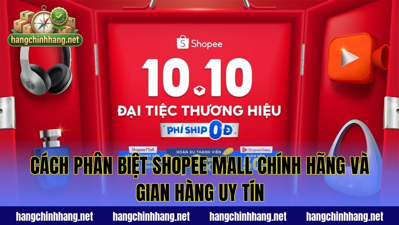 Cách phân biệt Shopee Mall chính hãng và gian hàng uy tín