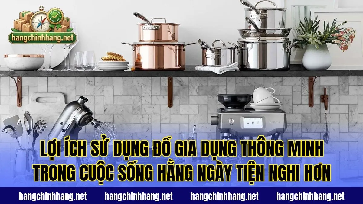 Lợi ích sử dụng đồ gia dụng thông minh trong cuộc sống hằng ngày tiện nghi hơn