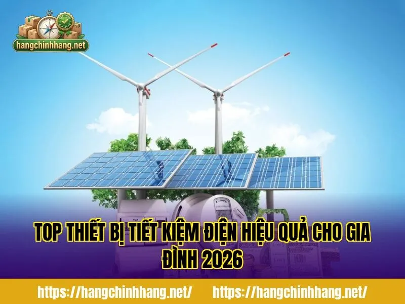 TOP THIẾT BỊ TIẾT KIỆM ĐIỆN HIỆU QUẢ CHO GIA ĐÌNH 2026