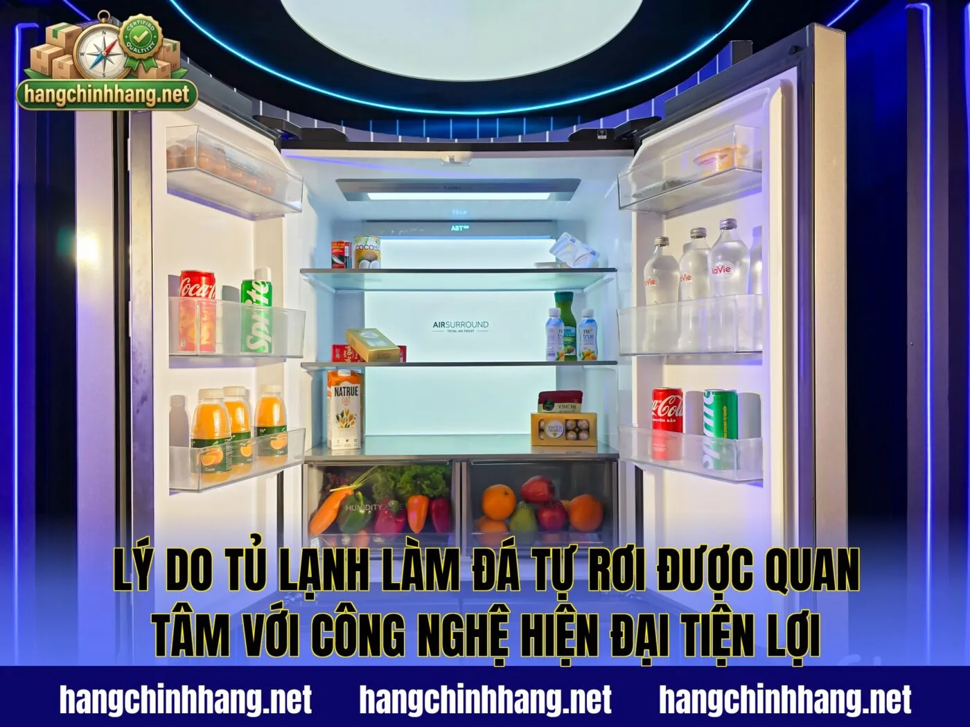 Lý do tủ lạnh làm đá tự rơi được quan tâm với công nghệ hiện đại tiện lợi