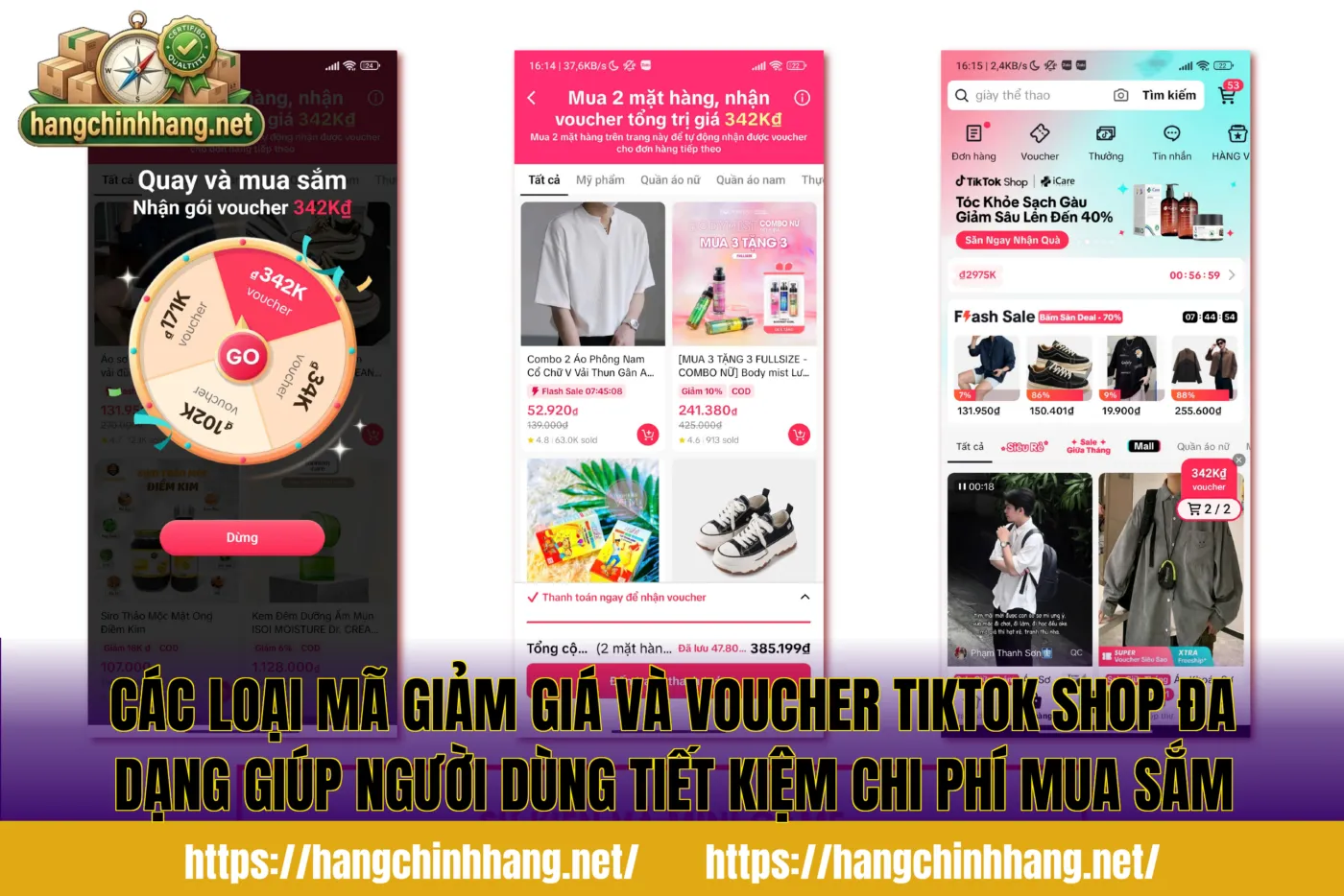 Các loại mã giảm giá và voucher Tiktok Shop đa dạng giúp người dùng tiết kiệm chi phí mua sắm