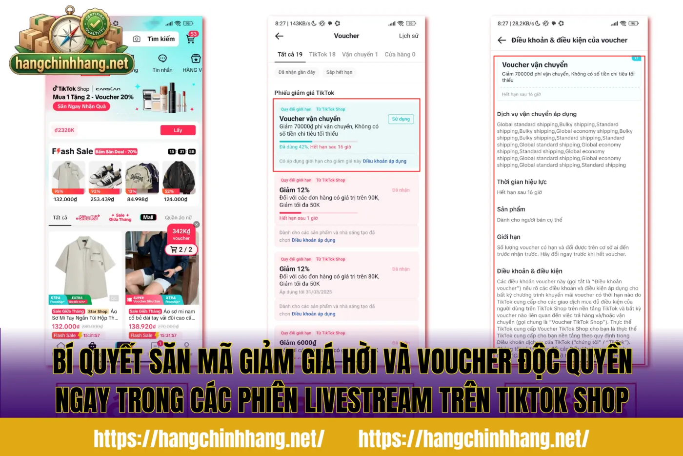 Bí quyết săn mã giảm giá hời và voucher độc quyền ngay trong các phiên livestream trên Tiktok Shop